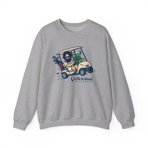Grateful Dead - Joy Ridin' Jerry and The Bear | Life is dead. Crewneck Sweatshirt - StealieShop